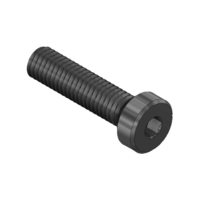 MODULAR SOLUTIONS BLACK OXIDE PLATED FASTENER&lt;BR&gt;M8 X 22MM LOW HEAD SOCKET CAP SCREW